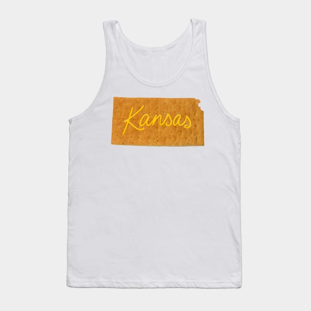 Kansas Graham Cracker Tank Top by KatieMorrisArt